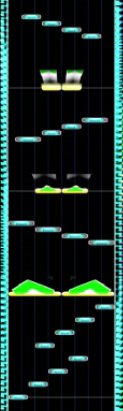 Flick slide under jumps example